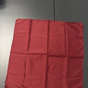 Maroon Nylon pocket square 18”x18”